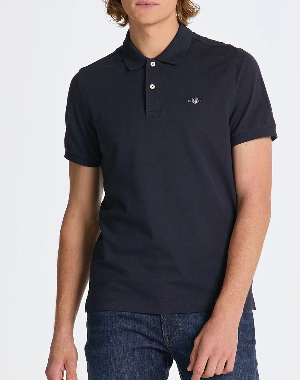 GANT БЛУЗА KMREG SHIELD SS PIQUE POLO