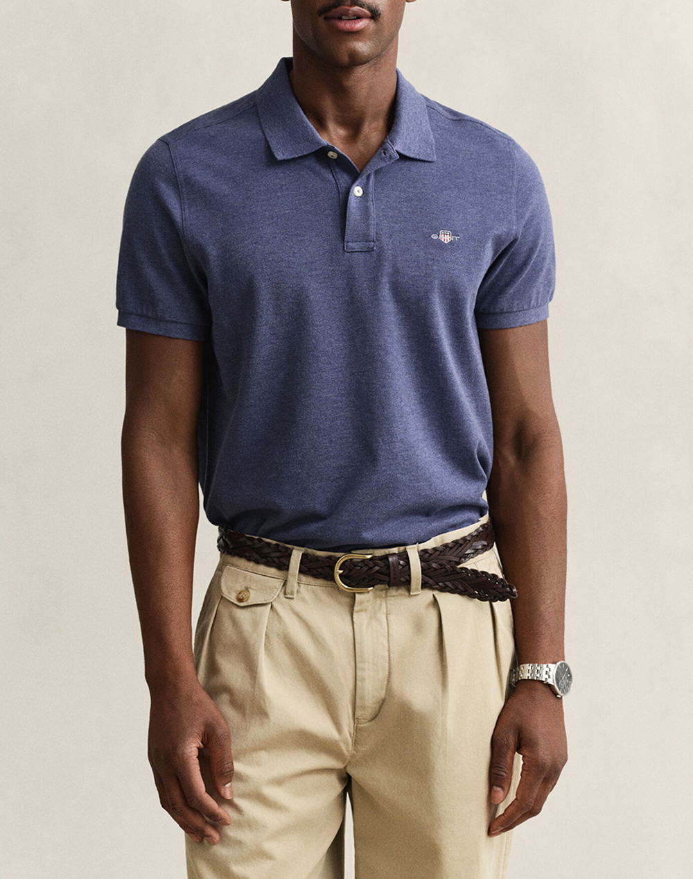 GANT БЛУЗА KMREG SHIELD SS PIQUE POLO