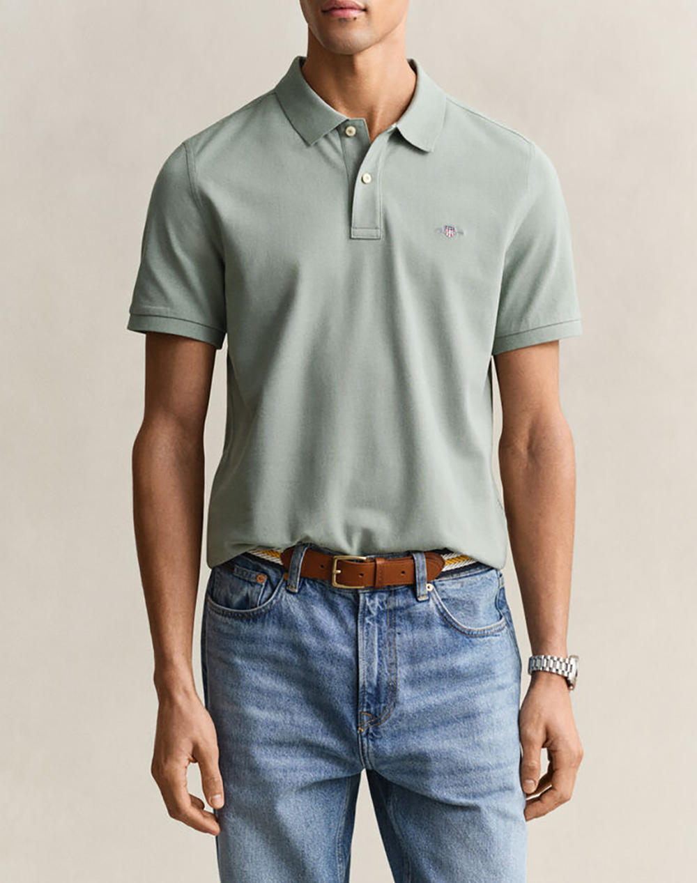 GANT БЛУЗА KMREG SHIELD SS PIQUE POLO