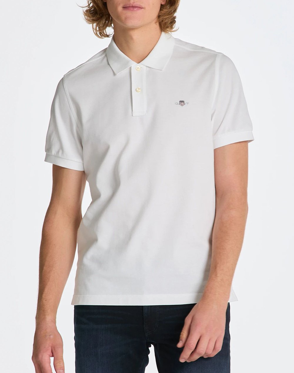 GANT БЛУЗА KMREG SHIELD SS PIQUE POLO
