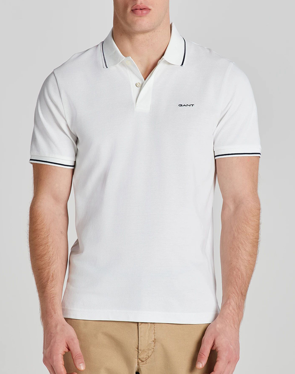 GANT БЛУЗА KMTIPPING SS PIQUE POLO