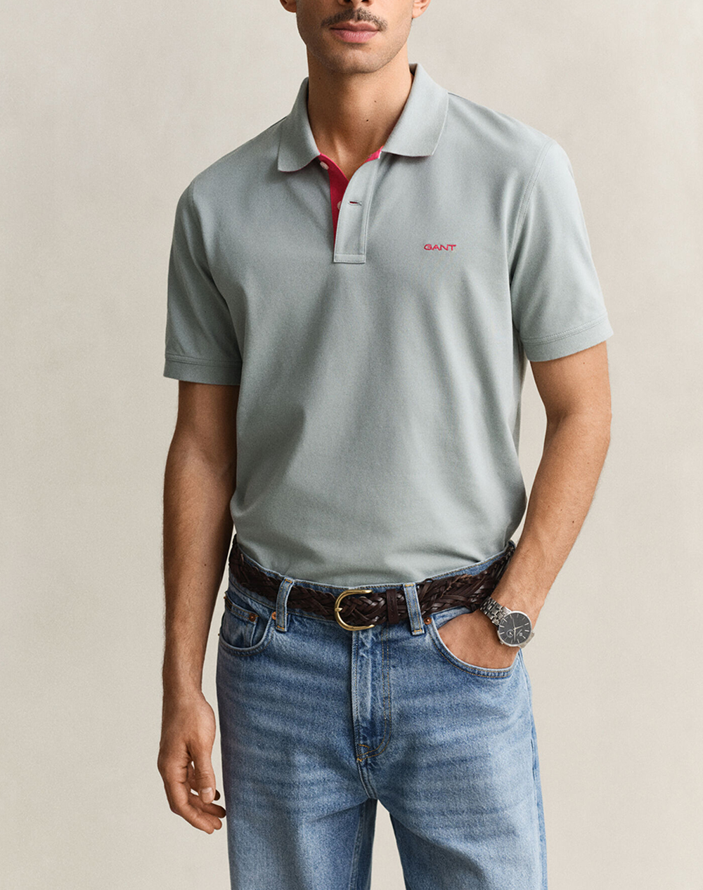 GANT BLOUSE ΚΜ REG CONTRAST PIQUE SS POLO