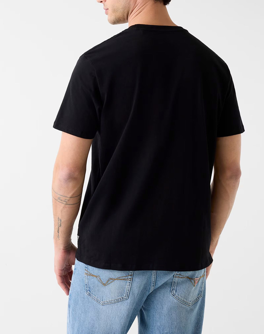 GUESS SS BSC SHIMMER QUATTRO G TEE MENS BLOUSE