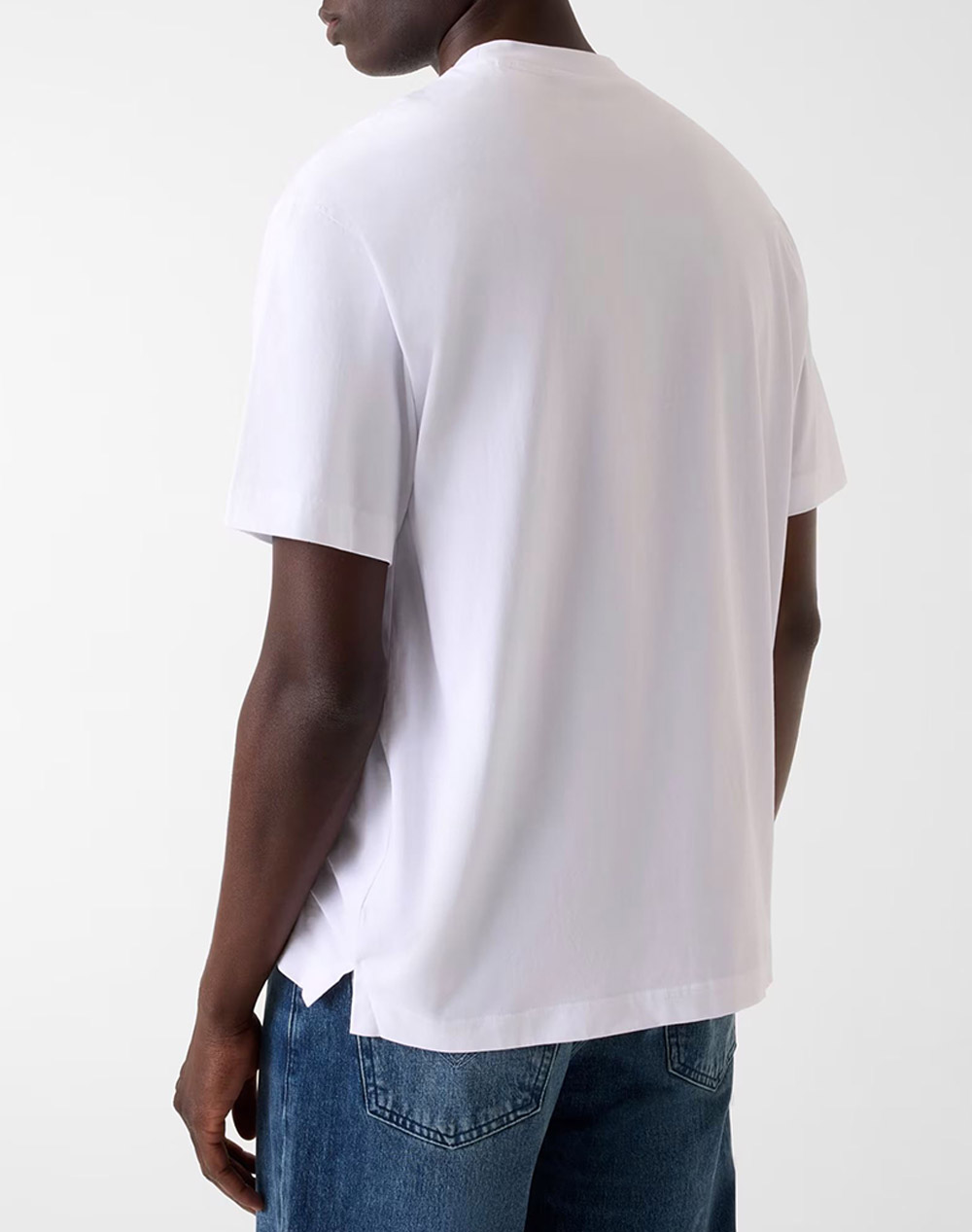 GUESS SS CN DIAMANTE LOGO TEE MENS BLOUSE