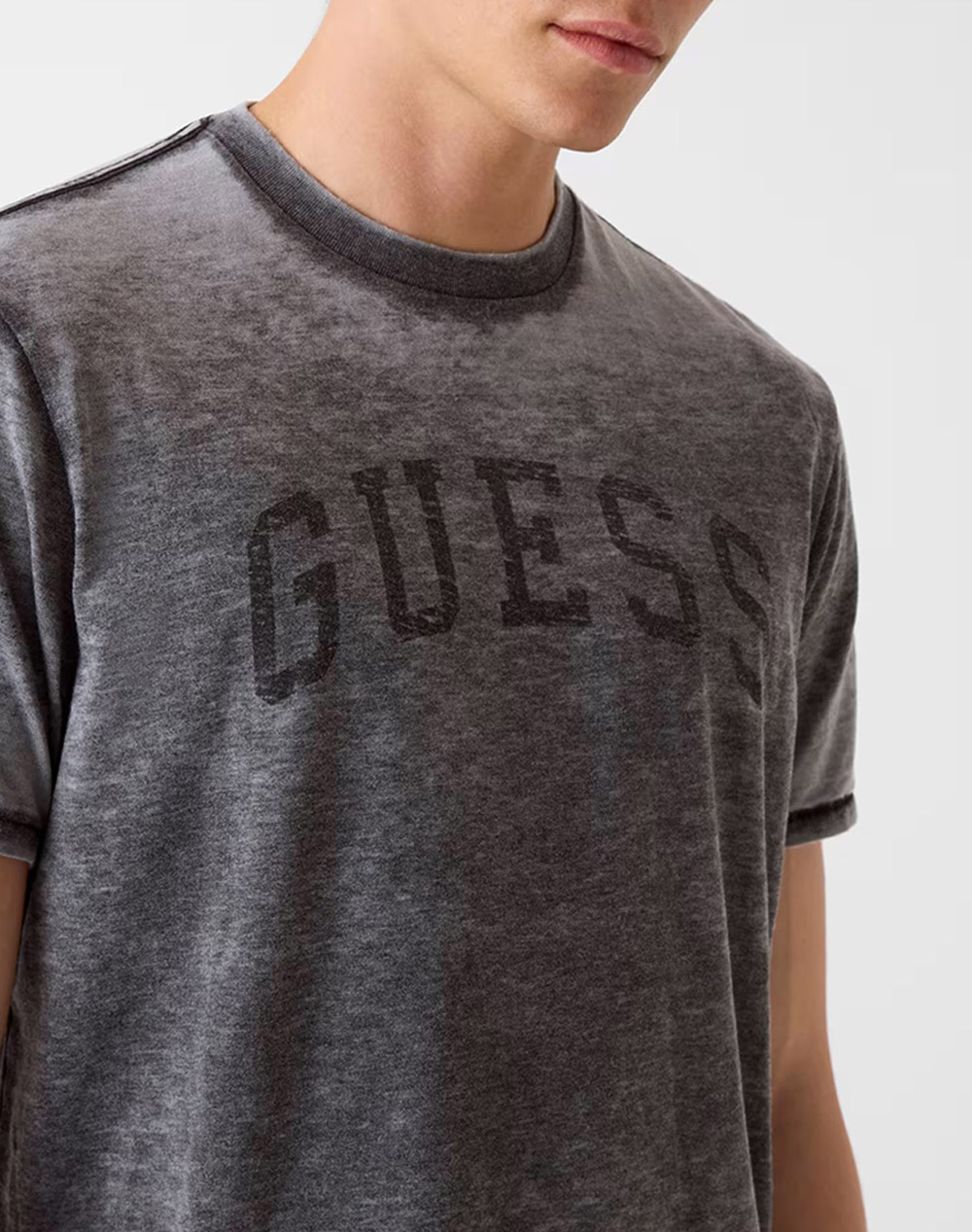 GUESS SS BSC MARINE LOGO TEE MENS BLOUSE