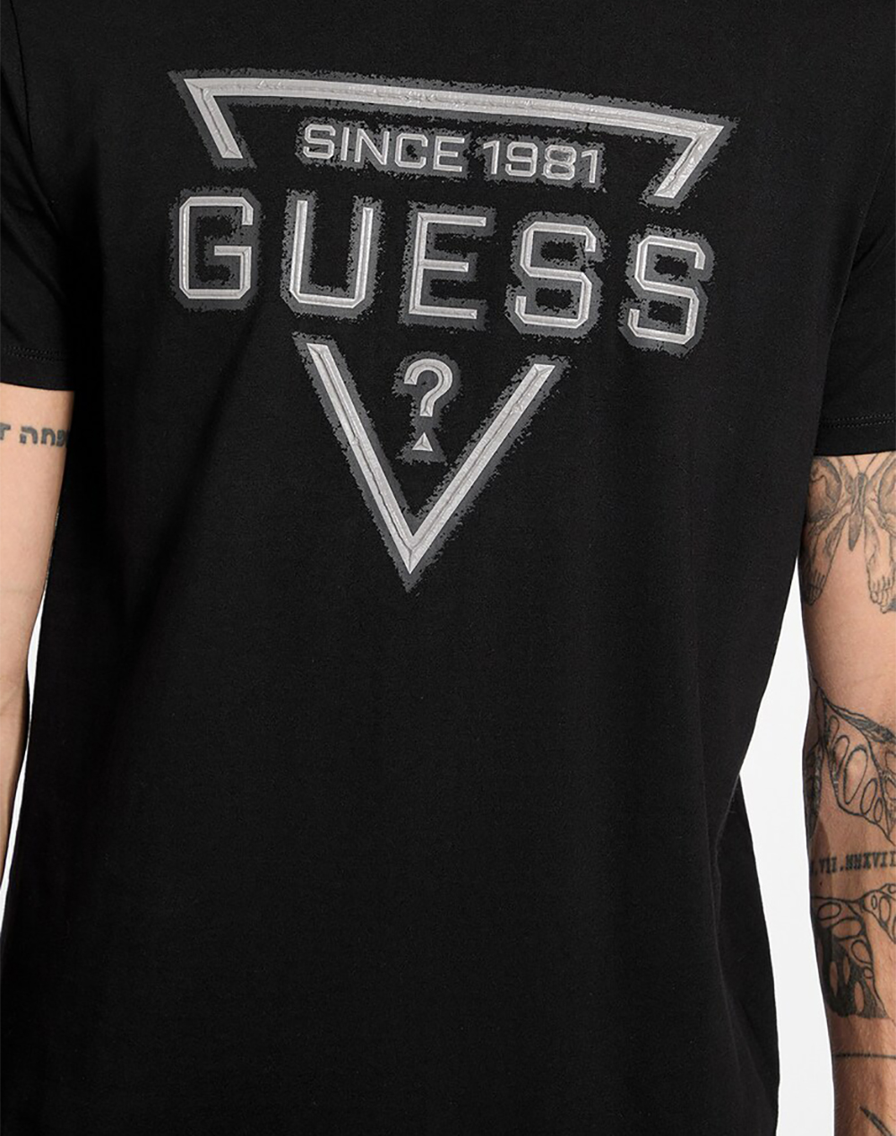 GUESS SS BSC PAINTED TRIANGLE TEE МЪЖКА ТЕНИСКА