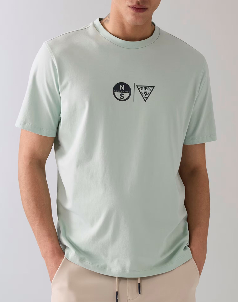 GUESS GUESSXNS - SS PRINTED CN T-SHI МЪЖКА БЛУЗА