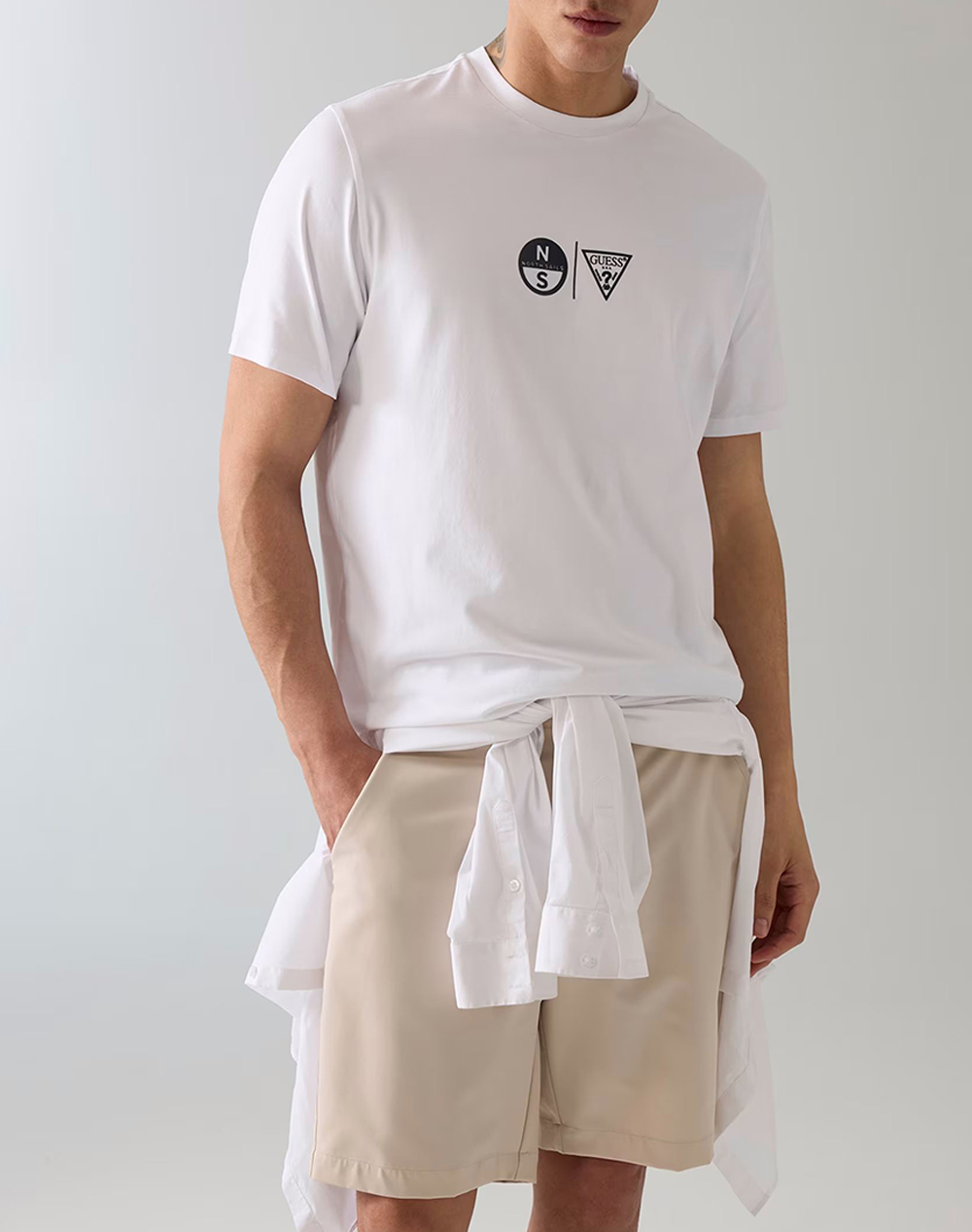 GUESS GUESSXNS - SS PRINTED CN T-SHI МЪЖКА БЛУЗА