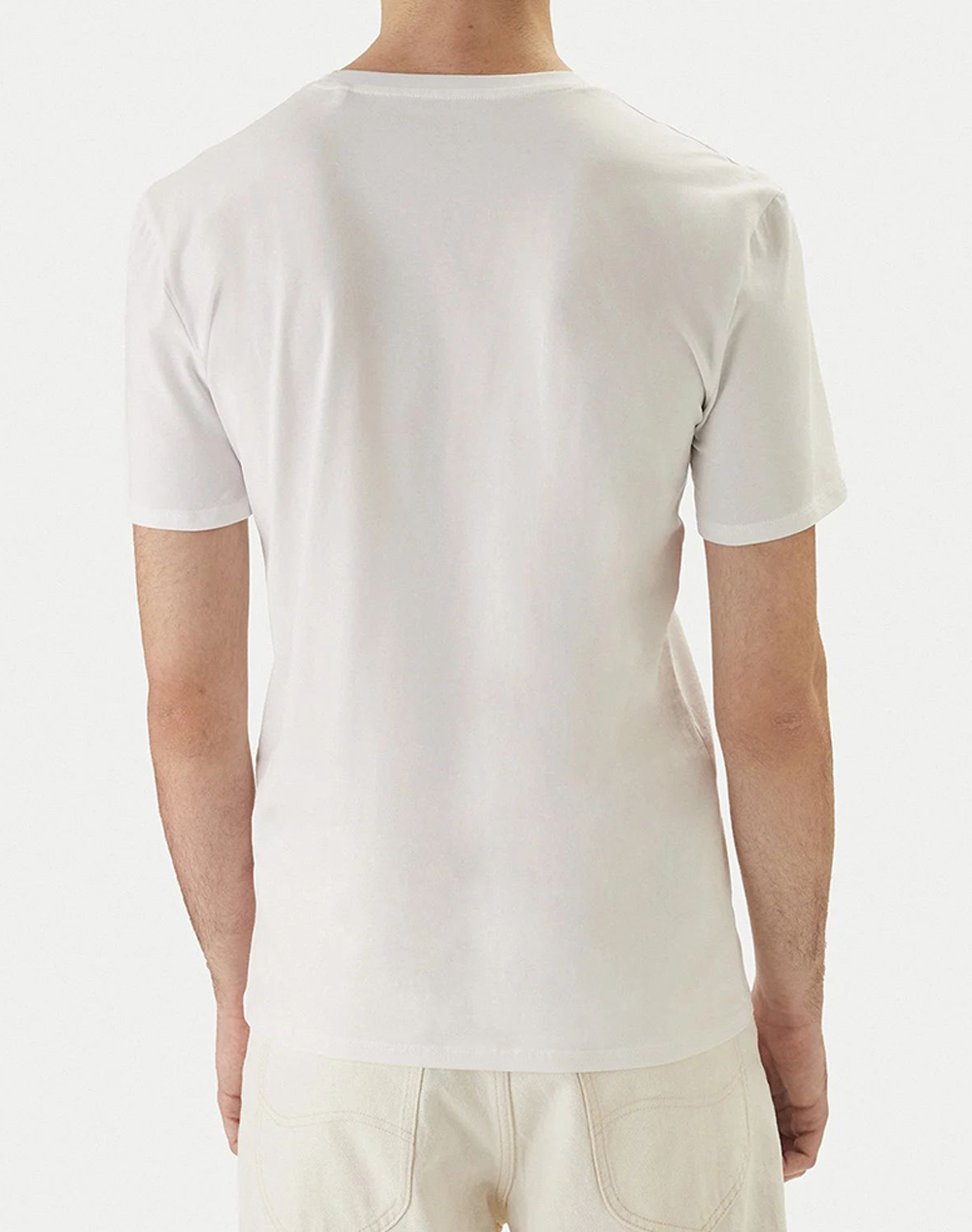 GUESS SS CN NEW TRIANGLE PALM TEEMENS BLOUSE