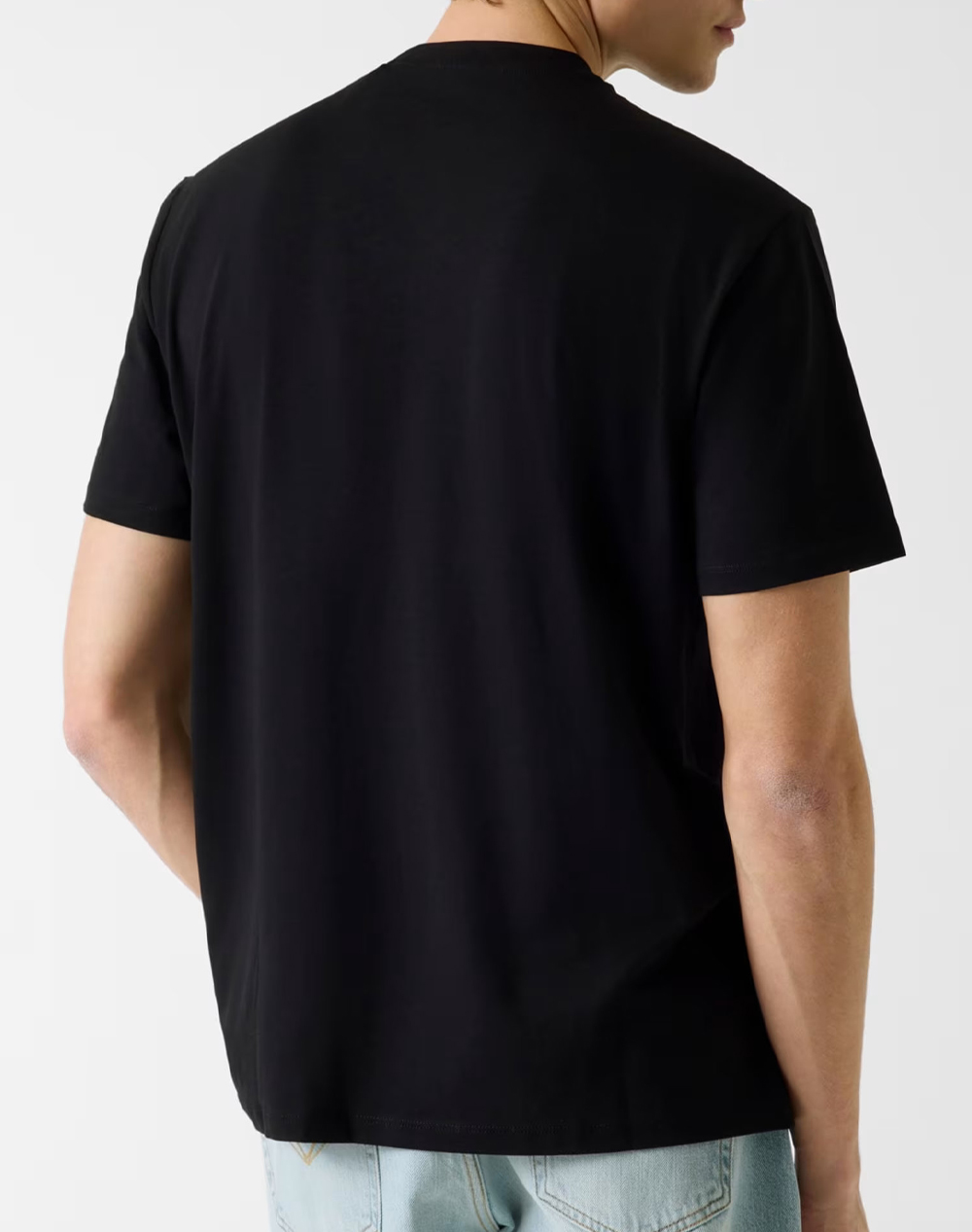 GUESS CN SS SMALL PATCH COTTON MODALMENS BLOUSE