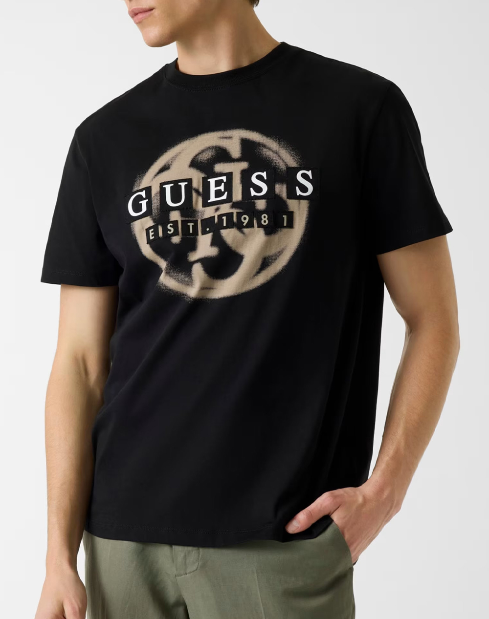 GUESS CN SS PATCH LOGO 4G TEEMENS BLOUSE