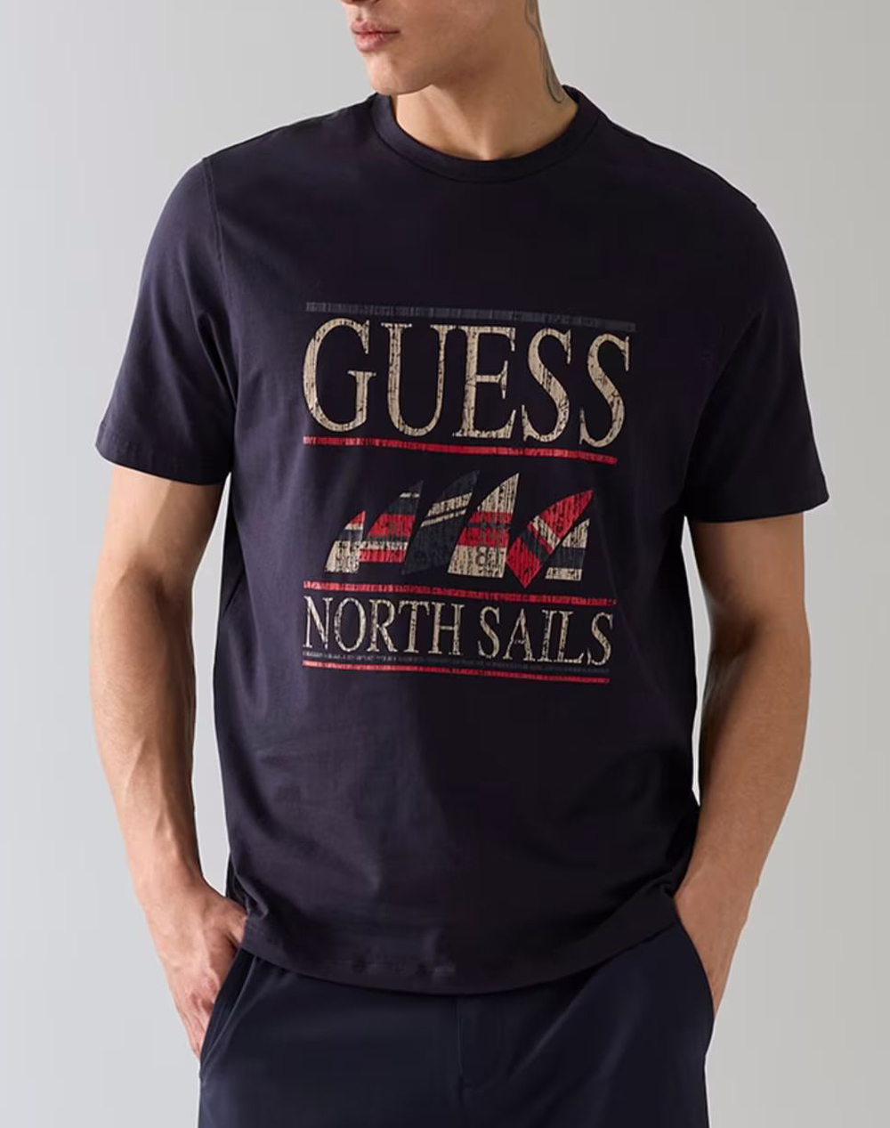 GUESS GUESSXNS - SS MARINA WASHED CN MENS T-SHIRT