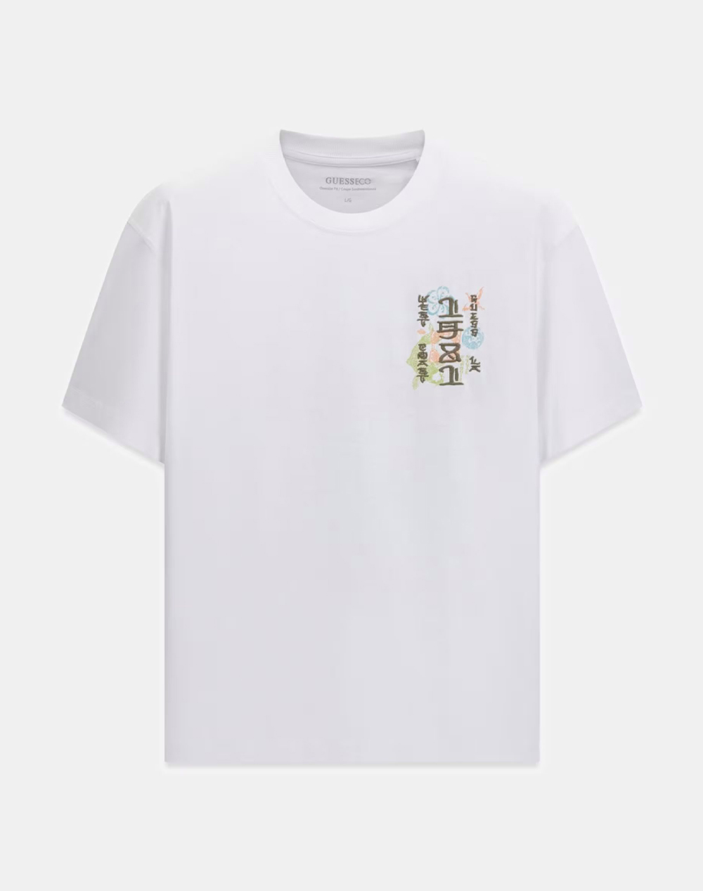 GUESS CN SS JAPAN SIGNS OVERSIZE TEEMENS BLOUSE