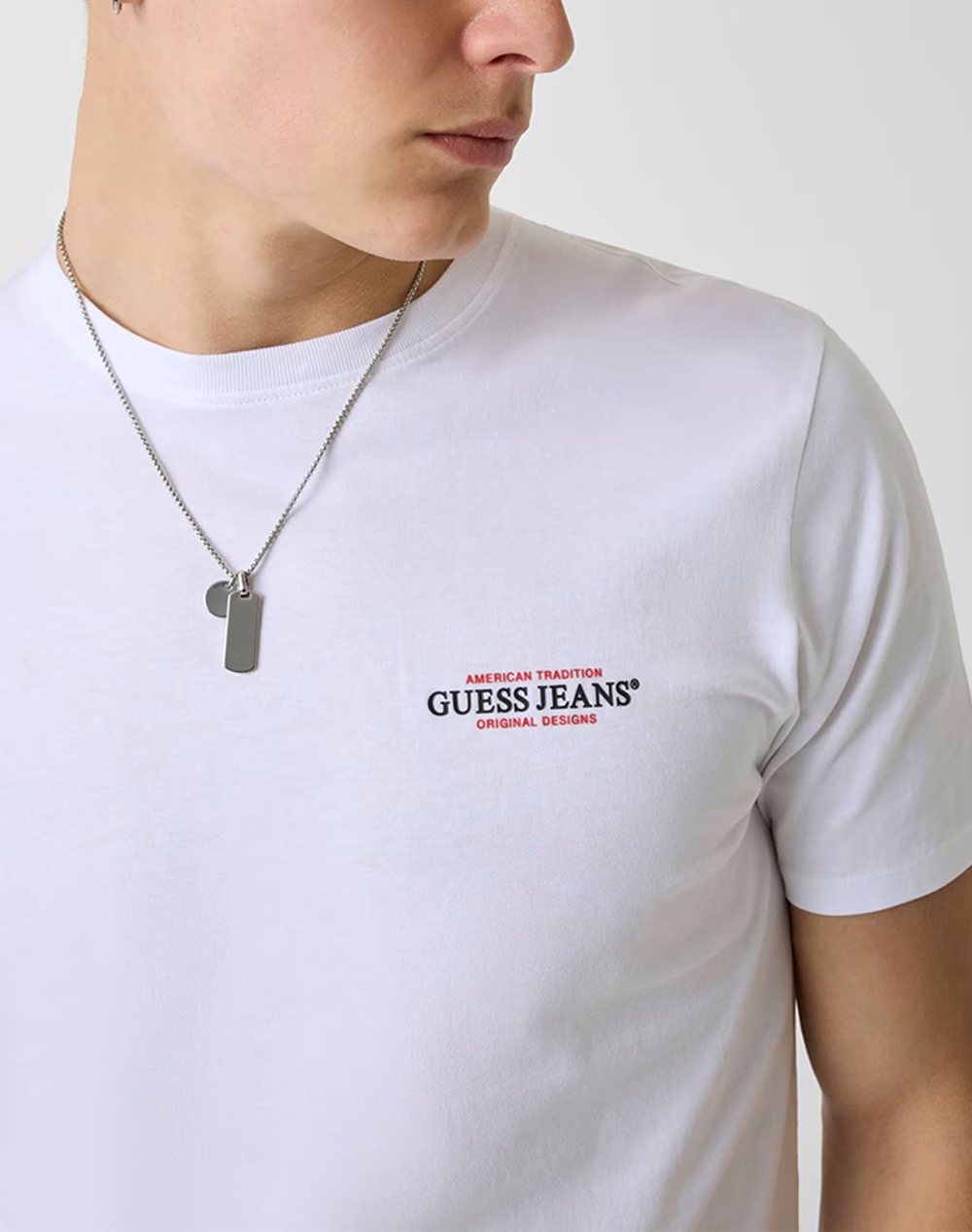 GUESS JEANS GJ SS CN SLIM AMERICAN TR TEE МЪЖКА БЛУЗА
