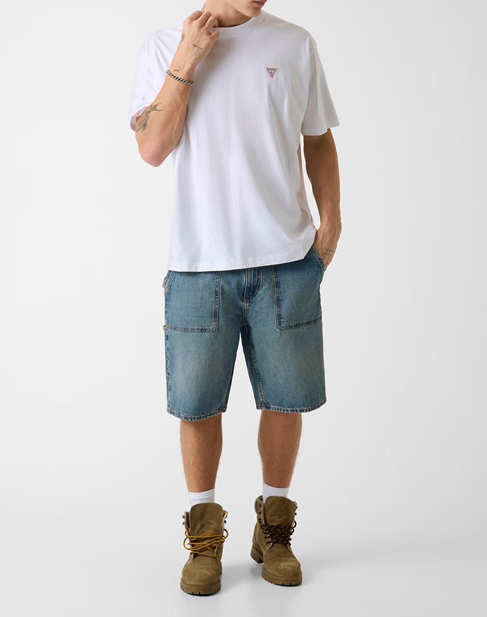 GUESS JEANS GJ SS CN OS MINI TRIANGLE TEE МЪЖКА БЛУЗА