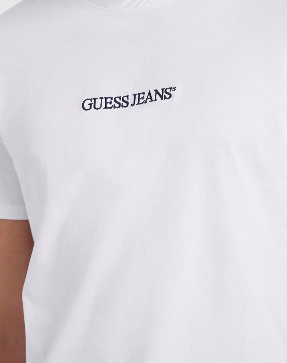 GUESS JEANS GJ SS CN SLIM LOGO EMBRO TEE МЪЖКА БЛУЗА