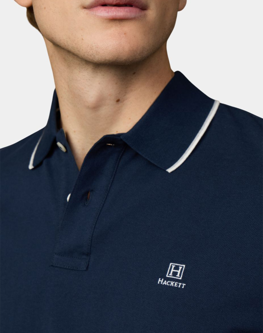HACKETT HERITAGE H HERITAGE H TIPPED POLO MENS BLOUSE