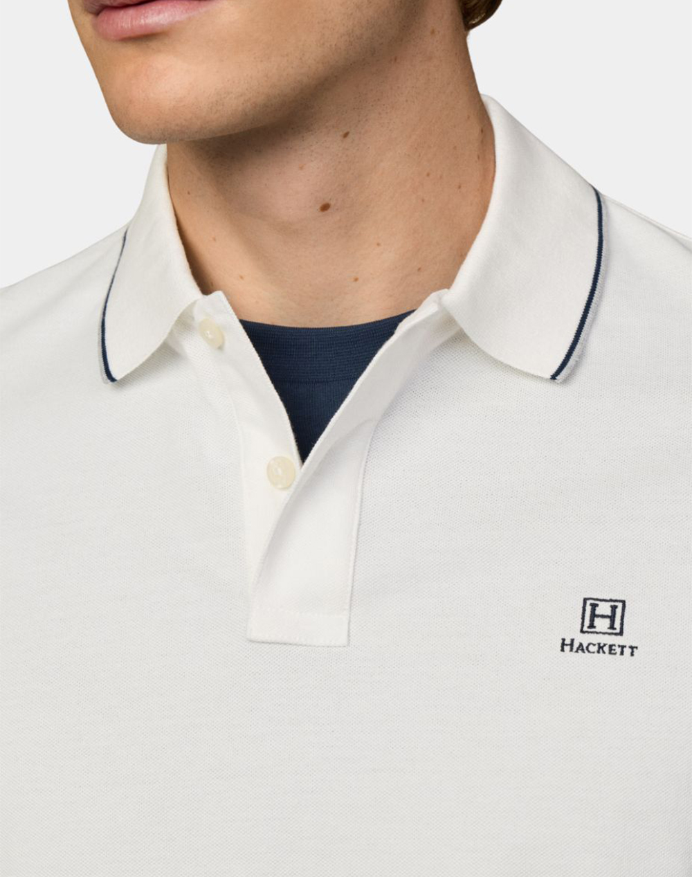 HACKETT HERITAGE H HERITAGE H TIPPED POLO MENS BLOUSE