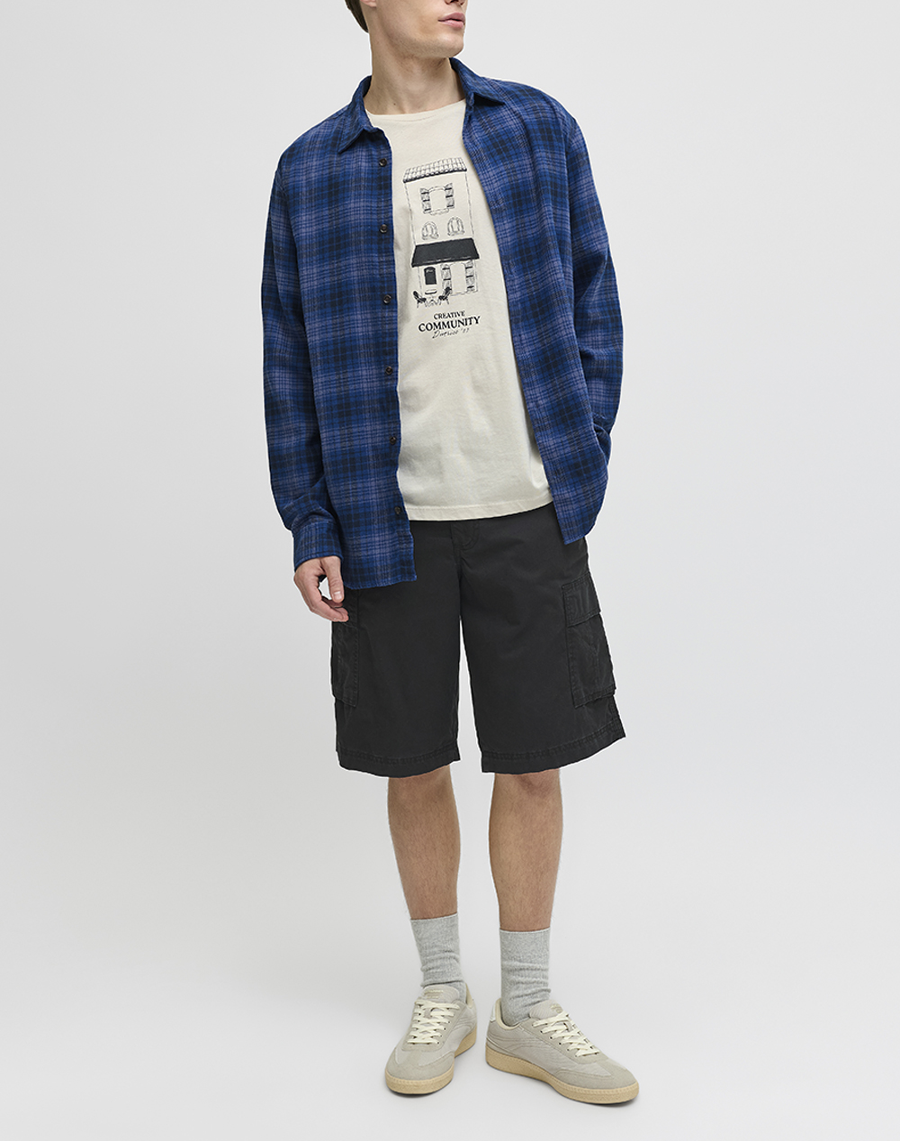 JACK&JONES JREBCORY CARGO SHORT MID SN