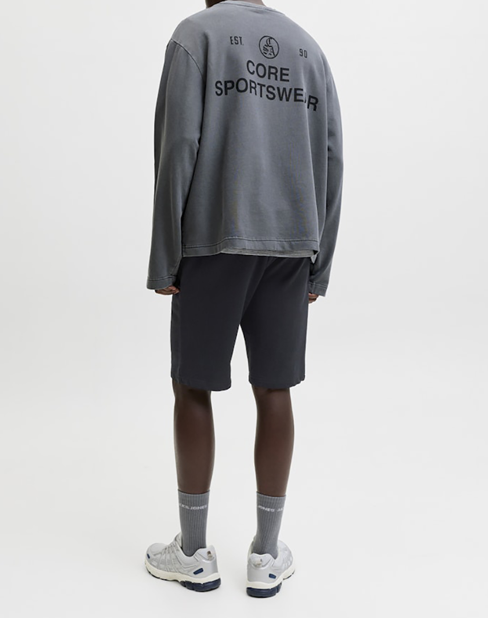 JACK&JONES JPSTGORDON COLLEGE SWEAT SHORTS MID