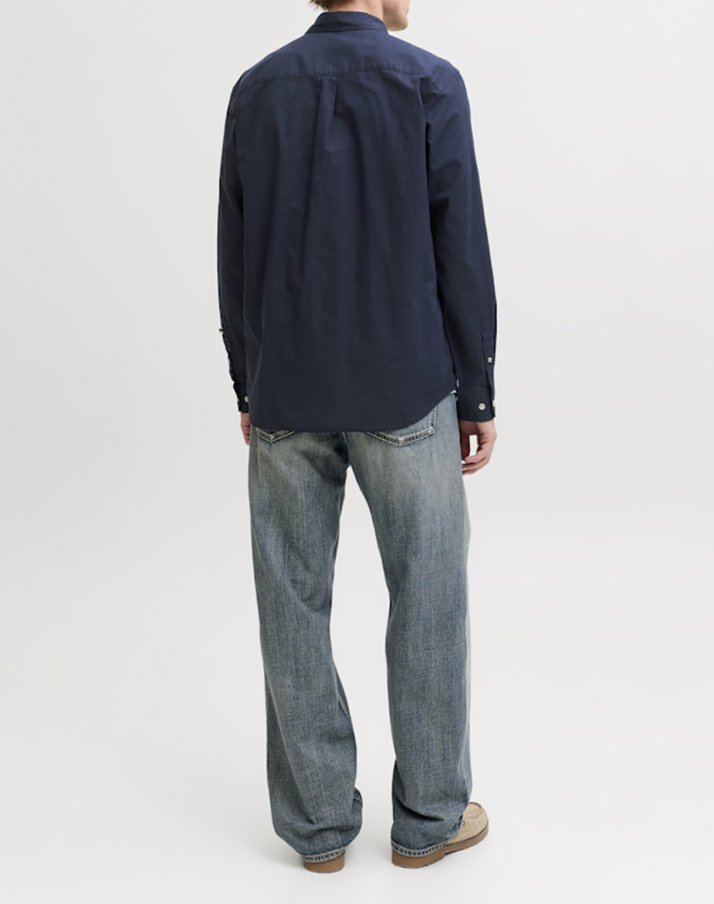 JACK&JONES JJHENRY SLUB DETAIL SHIRT LS