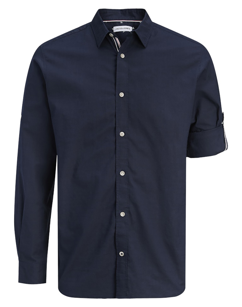 JACK&JONES JJHENRY SLUB DETAIL SHIRT LS