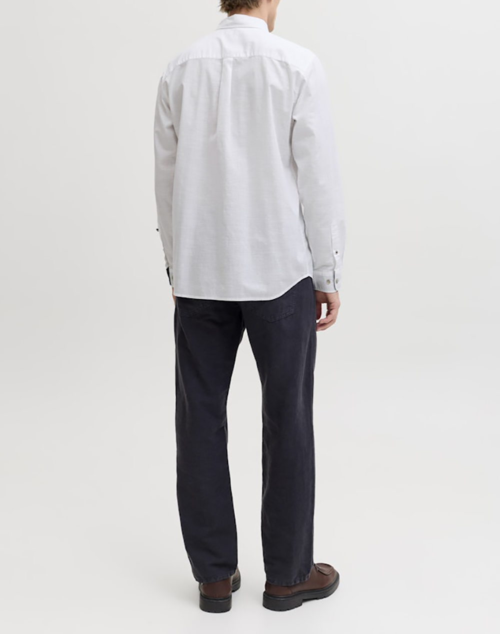 JACK&JONES JJHENRY SLUB DETAIL SHIRT LS