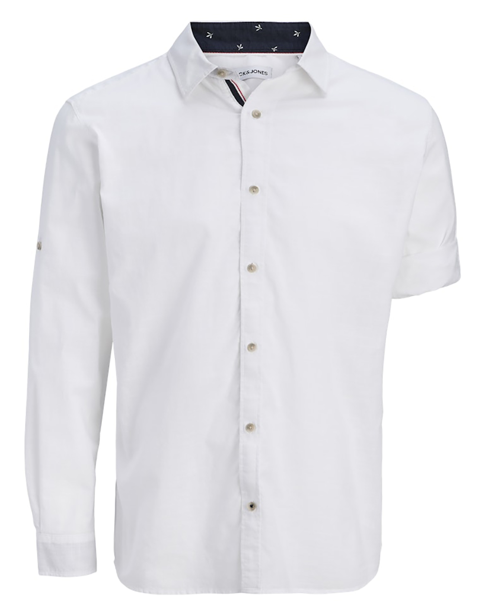 JACK&JONES JJHENRY SLUB DETAIL SHIRT LS