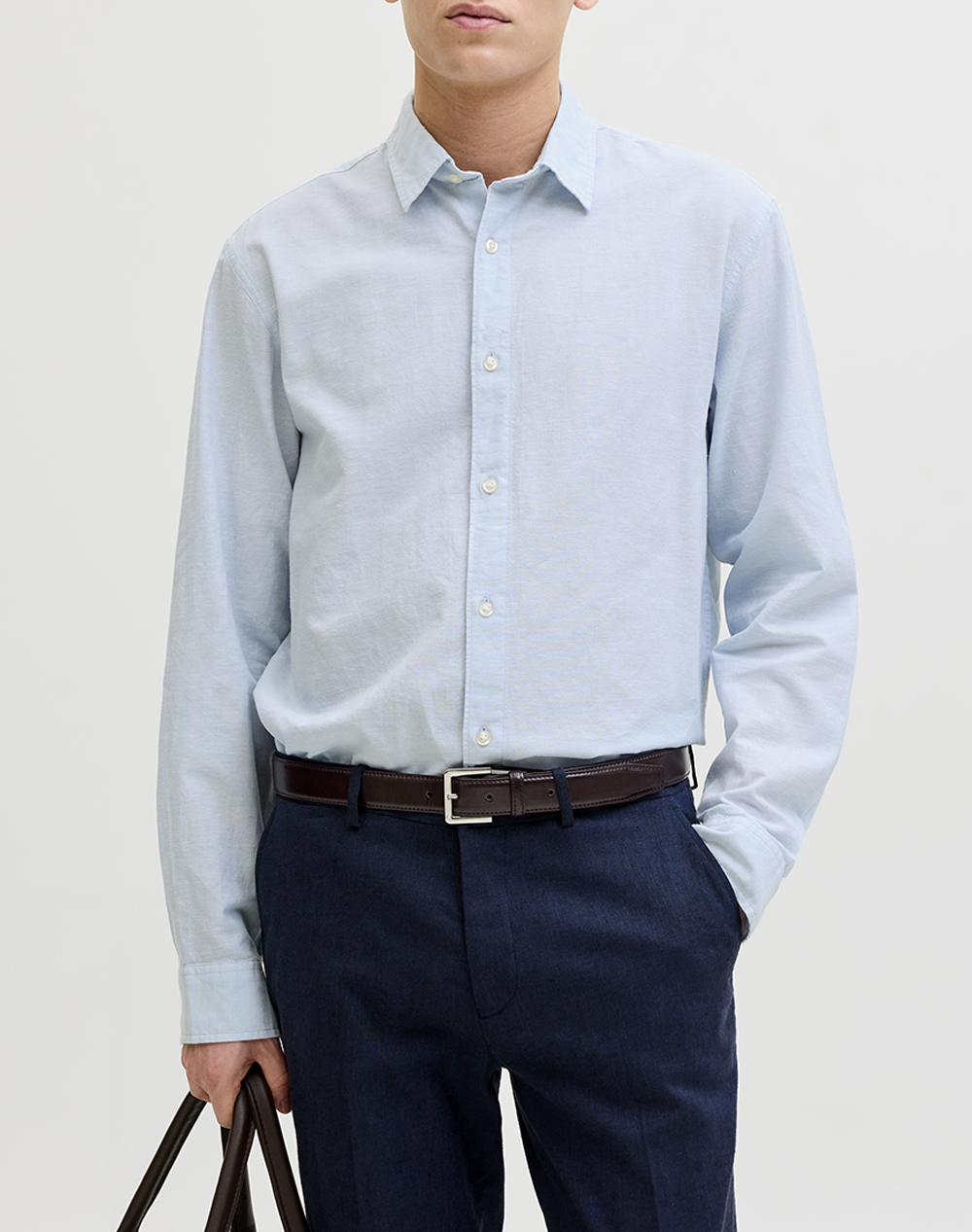 JACK&JONES JJEBREEZE LINEN BLEND SHIRT L/S SN