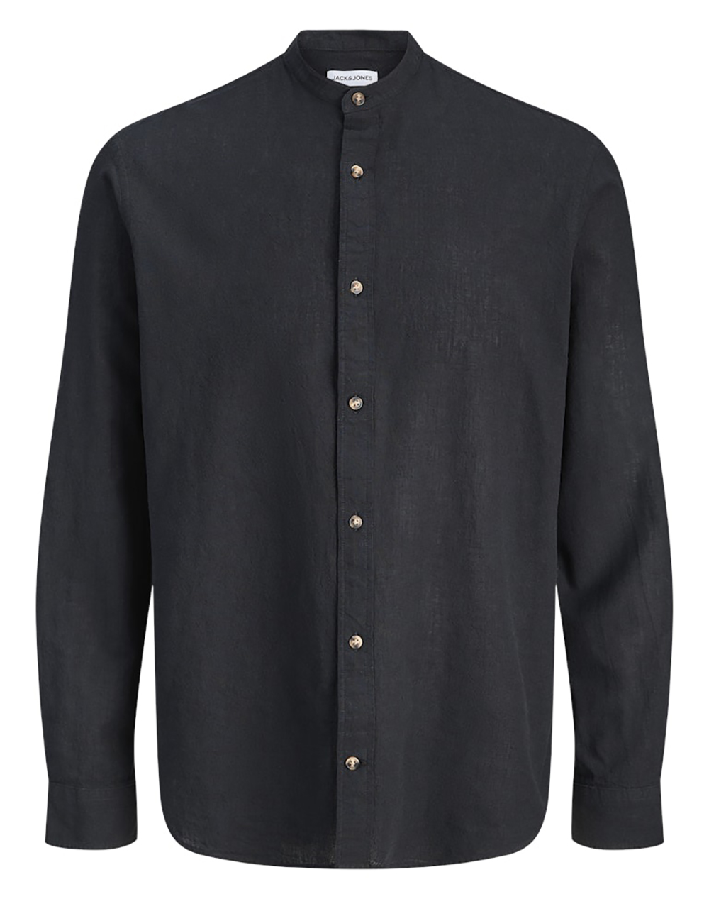 JACK&JONES JJESUMMER LINEN BLEND BAND SHIRT L/S SN