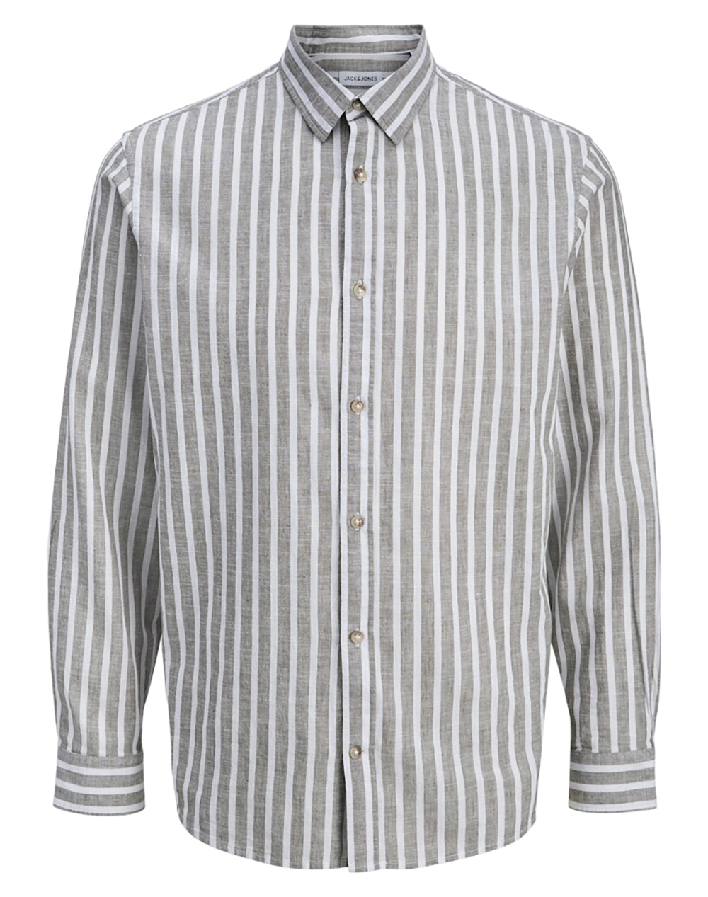 JACK&JONES JJESUMMER LINEN BLEND SHIRT L/S SN