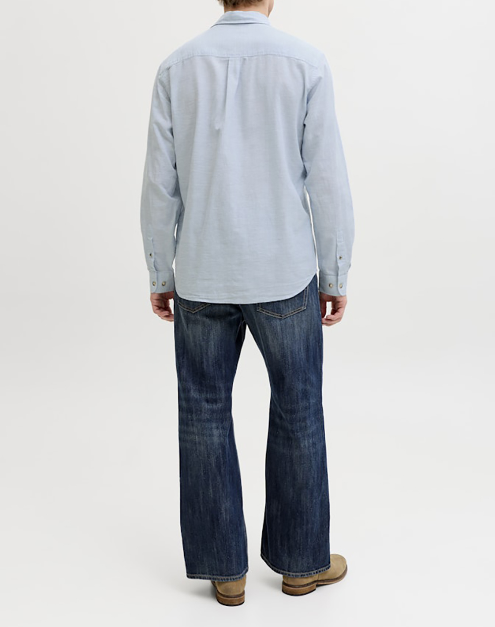 JACK&JONES JJESUMMER LINEN BLEND SHIRT L/S SN