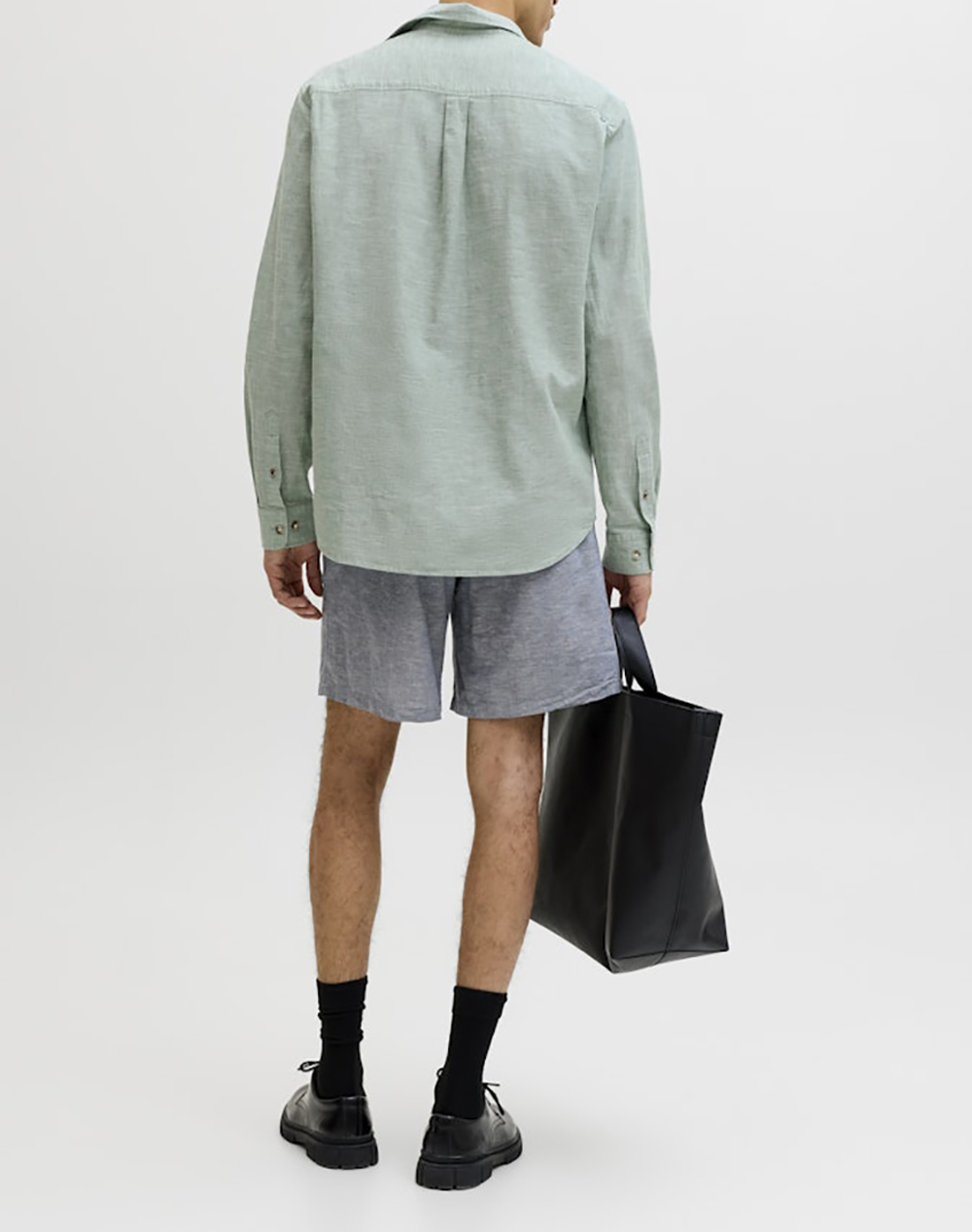 JACK&JONES JJESUMMER LINEN BLEND SHIRT L/S SN