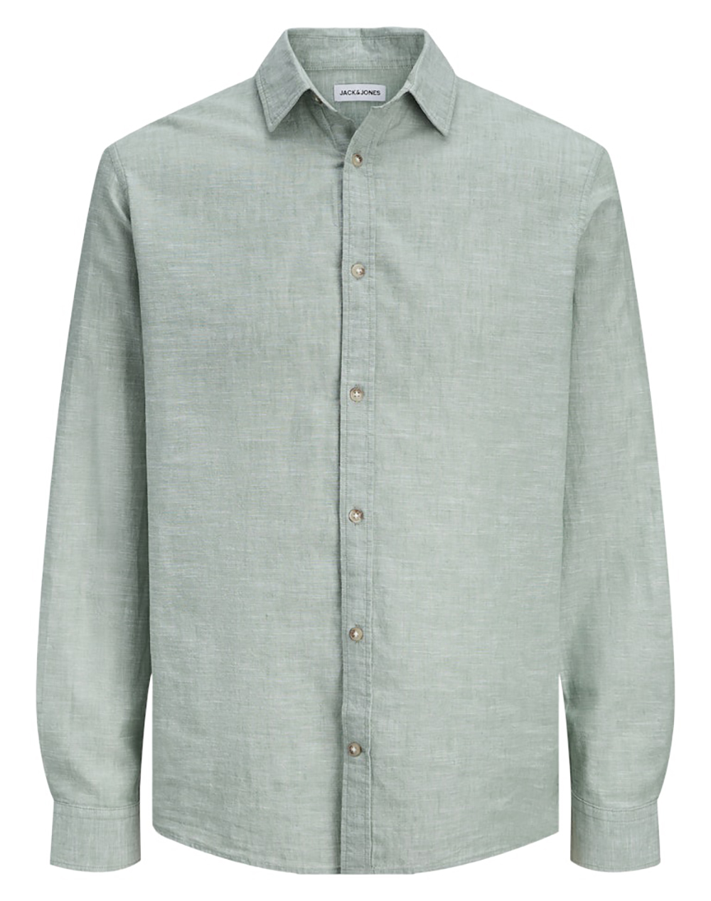 JACK&JONES JJESUMMER LINEN BLEND SHIRT L/S SN