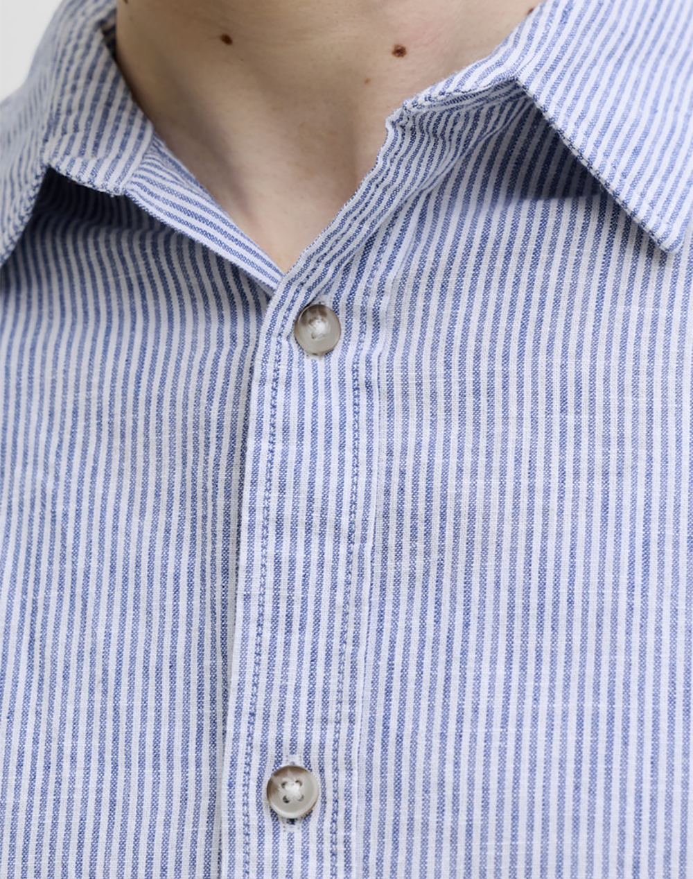 JACK&JONES JJESUMMER LINEN BLEND SHIRT L/S SN