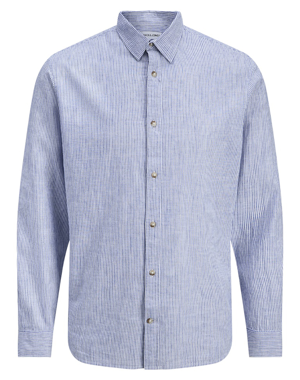 JACK&JONES JJESUMMER LINEN BLEND SHIRT L/S SN