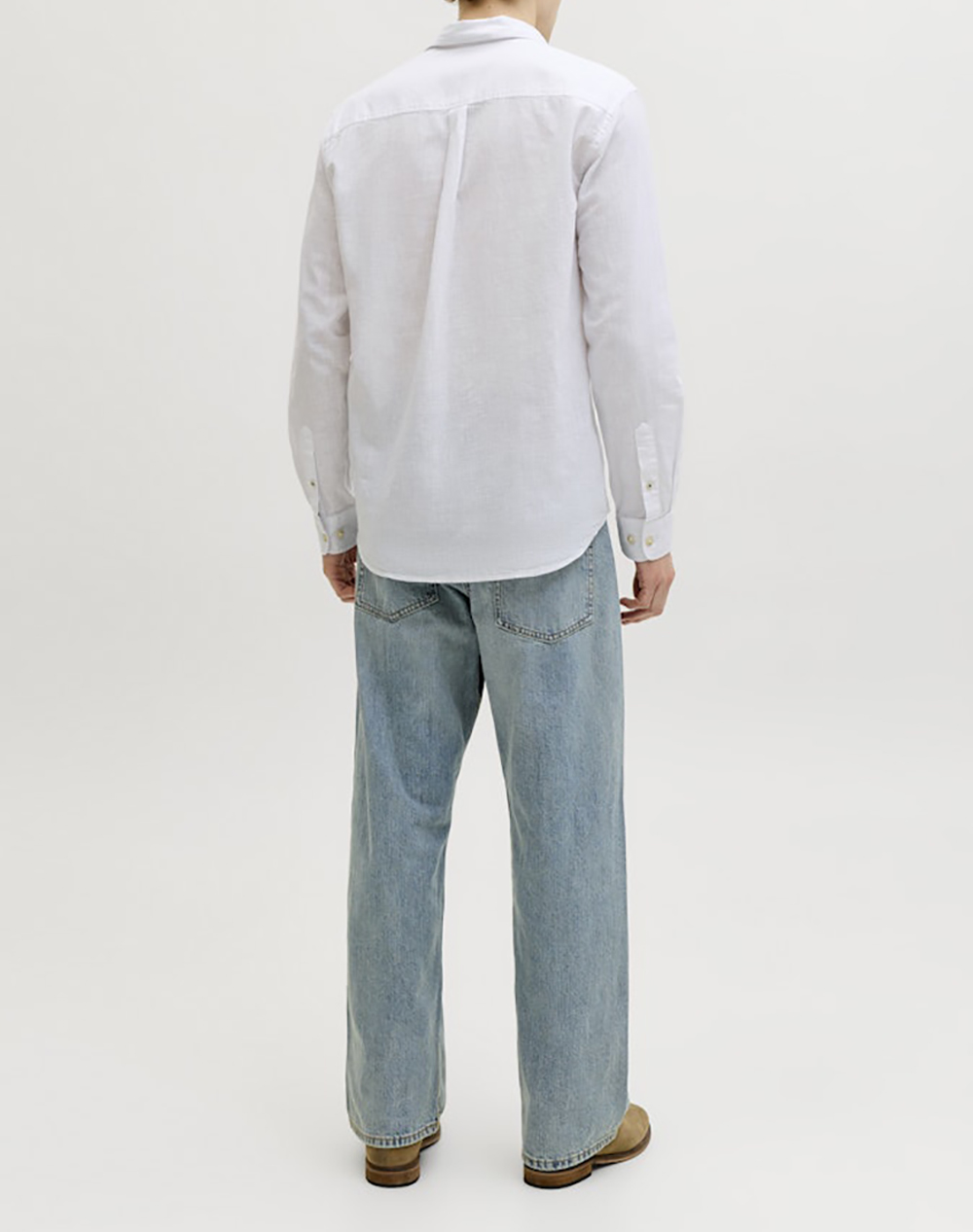 JACK&JONES JJESUMMER LINEN BLEND SHIRT L/S SN