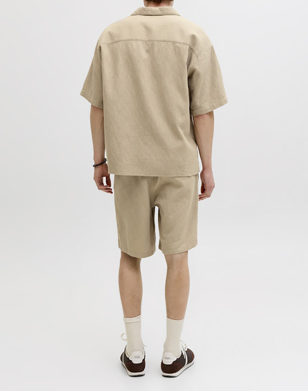 JACK&JONES JORMONTAUK WAVY TEXTURE SHIRT SS SN