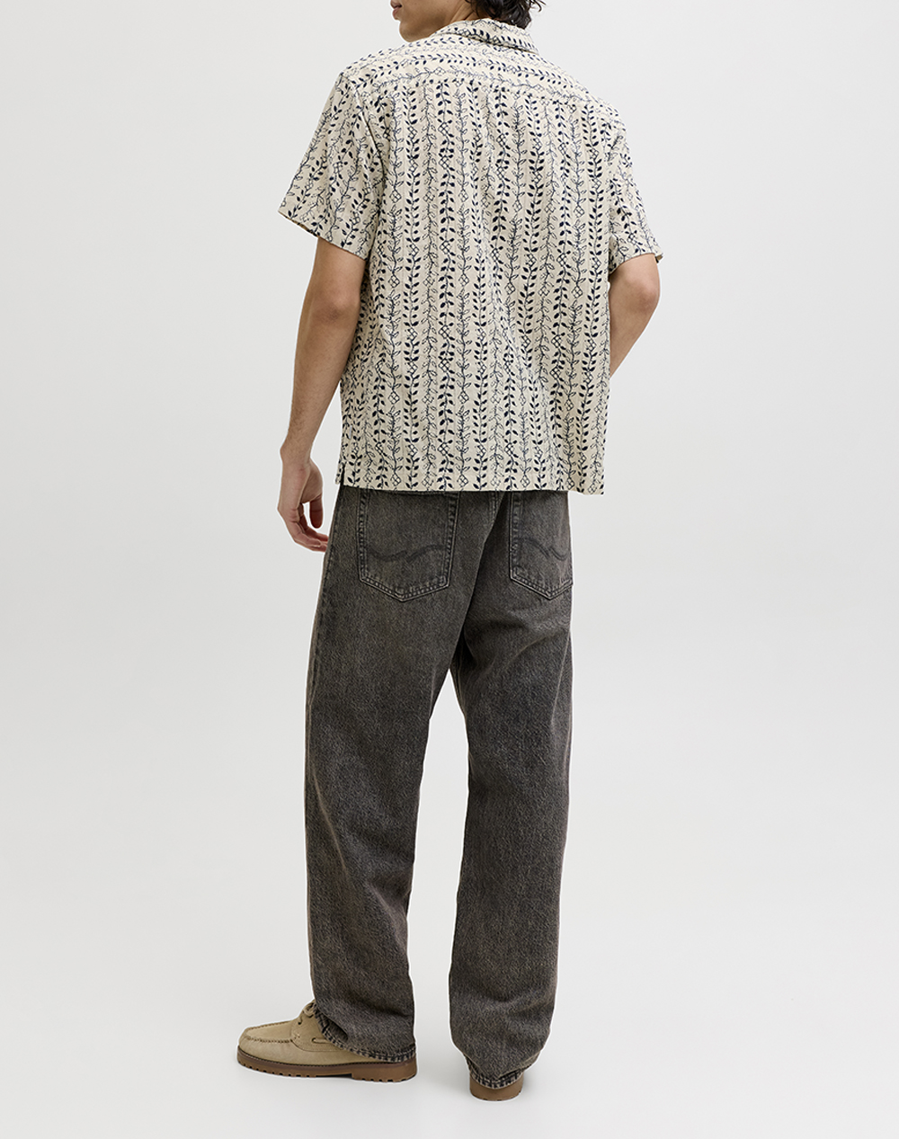 JACK&JONES JPRBLULYON PRINT DOBBY S/S SHIRT SN