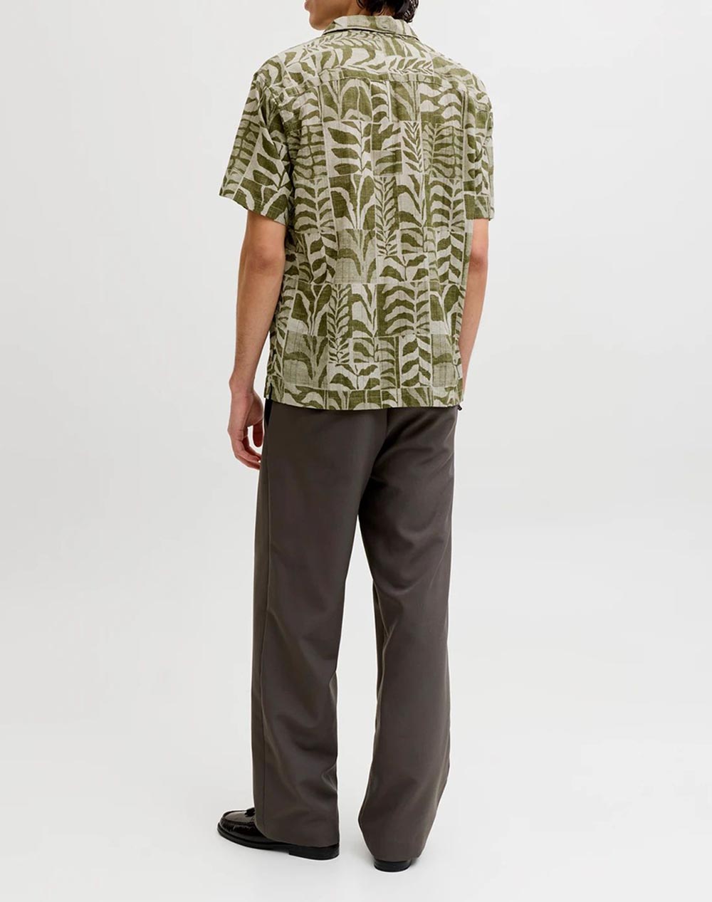 JACK&JONES JPRBLULYON PRINT DOBBY S/S SHIRT SN