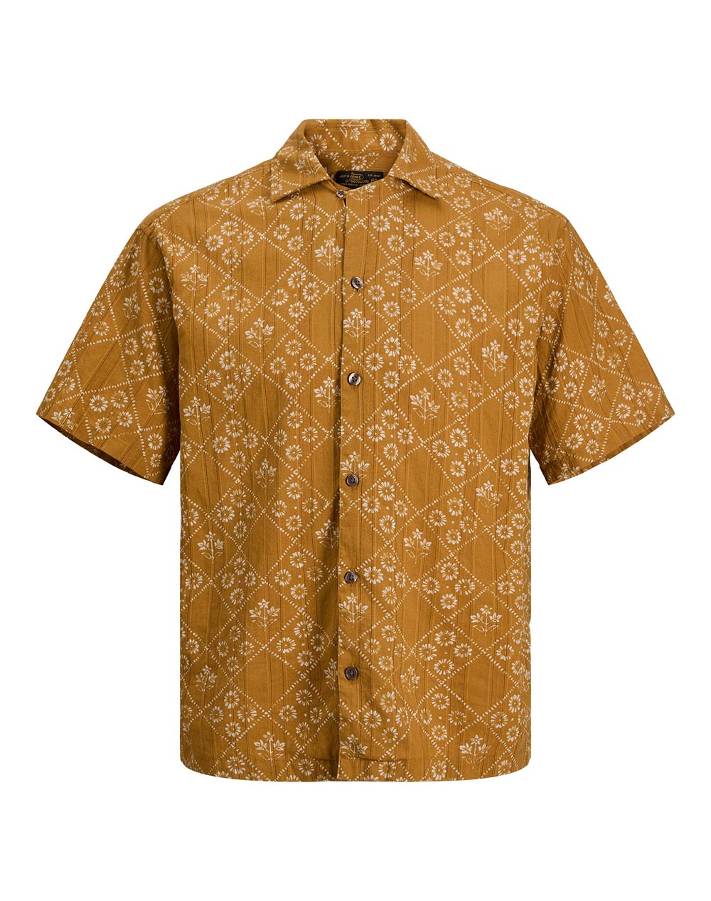 JACK&JONES JPRBLULYON PRINT DOBBY S/S SHIRT SN