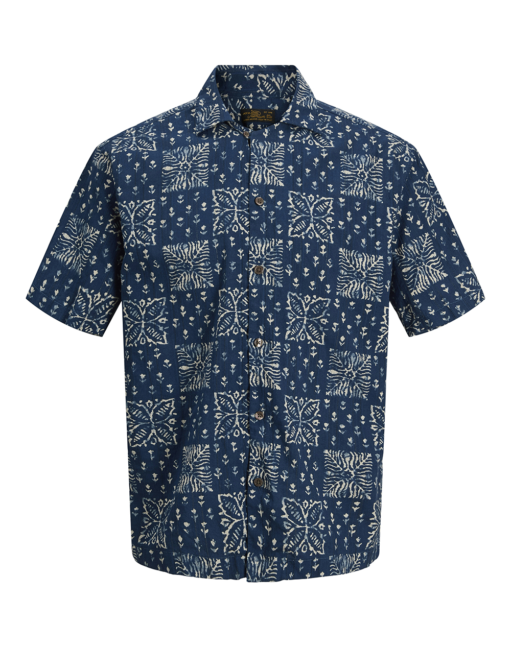 JACK&JONES JPRBLULYON PRINT DOBBY S/S SHIRT SN