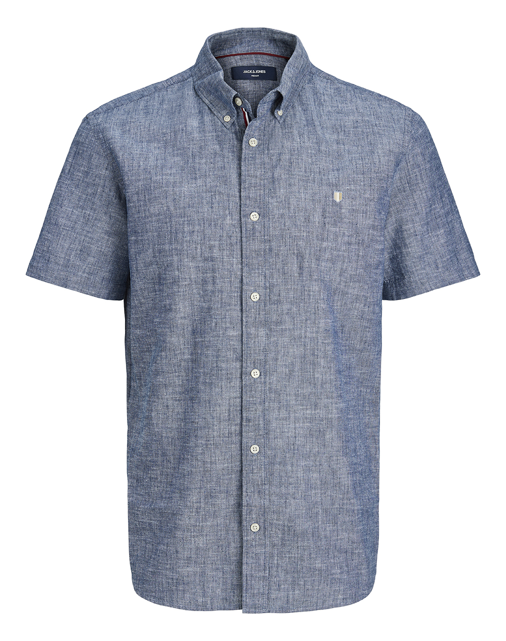 JACK&JONES JPRBLUSUMMER LIN. BL. SHIELD SS SHIRT SN