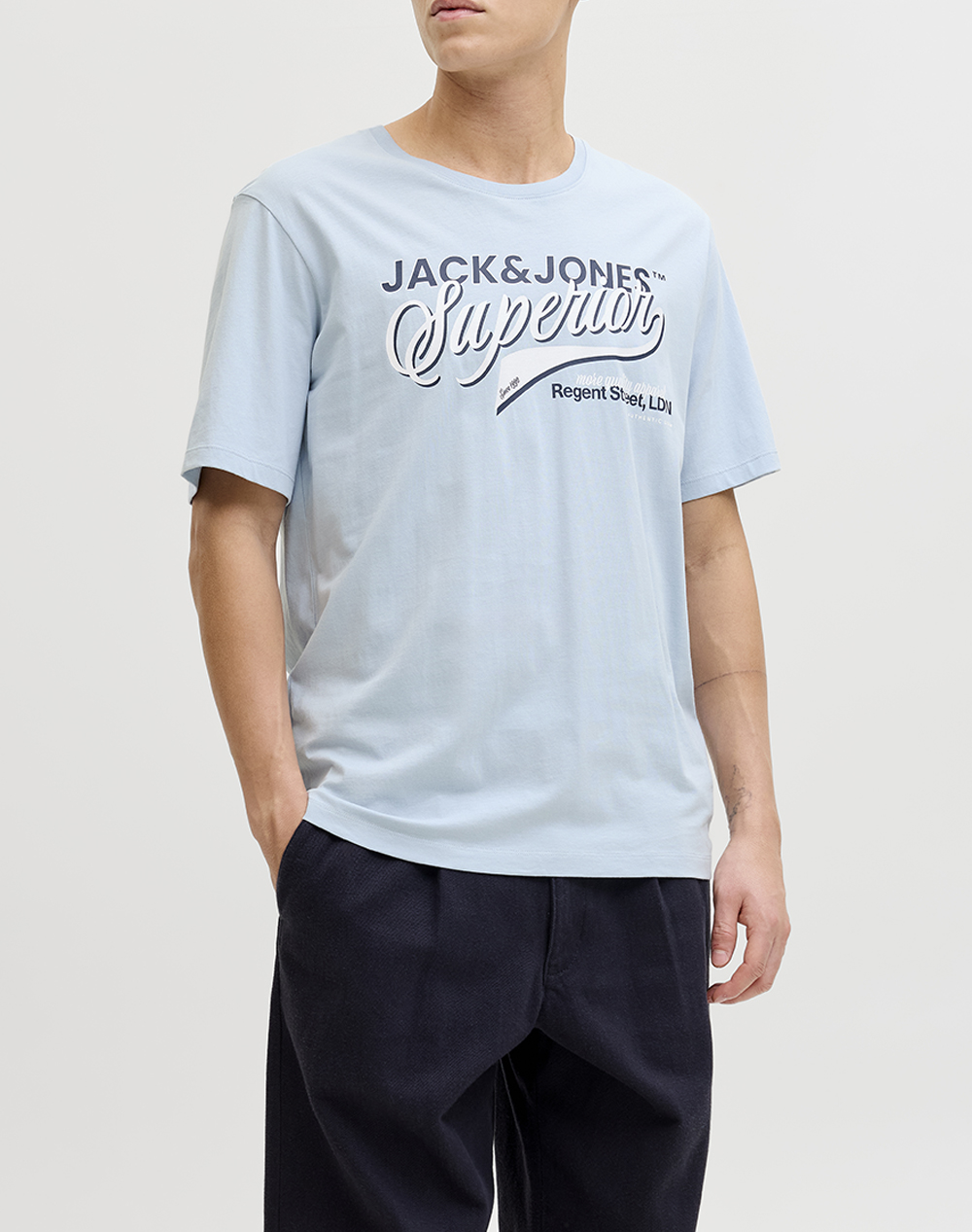 JACK&JONES JJELOGO TEE SS O-NECK 2 COL SS26 SN