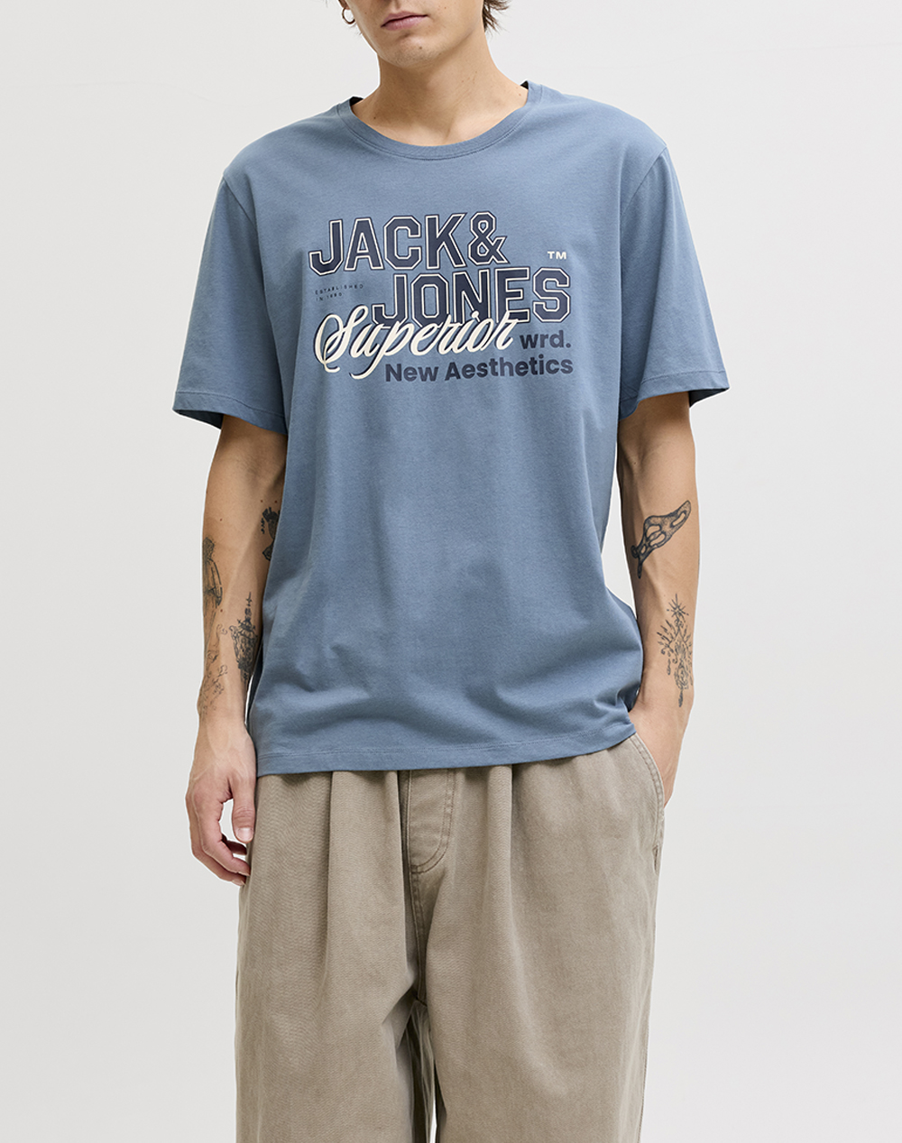JACK&JONES JJELOGO TEE SS O-NECK 2 COL SS26 SN