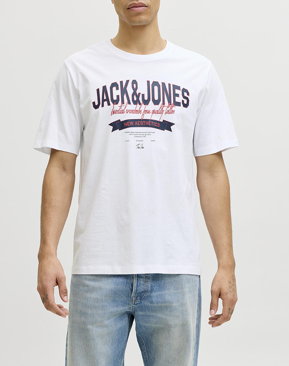 JACK&JONES JJELOGO TEE SS O-NECK 2 COL SS26 SN