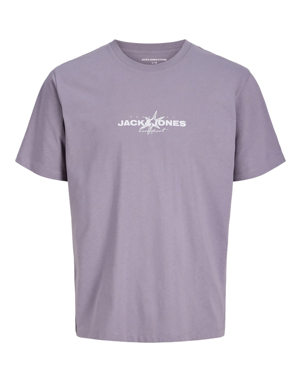 JACK&JONES JCOMINERAL SMALL FRONT PRINT TEE SS CREW
