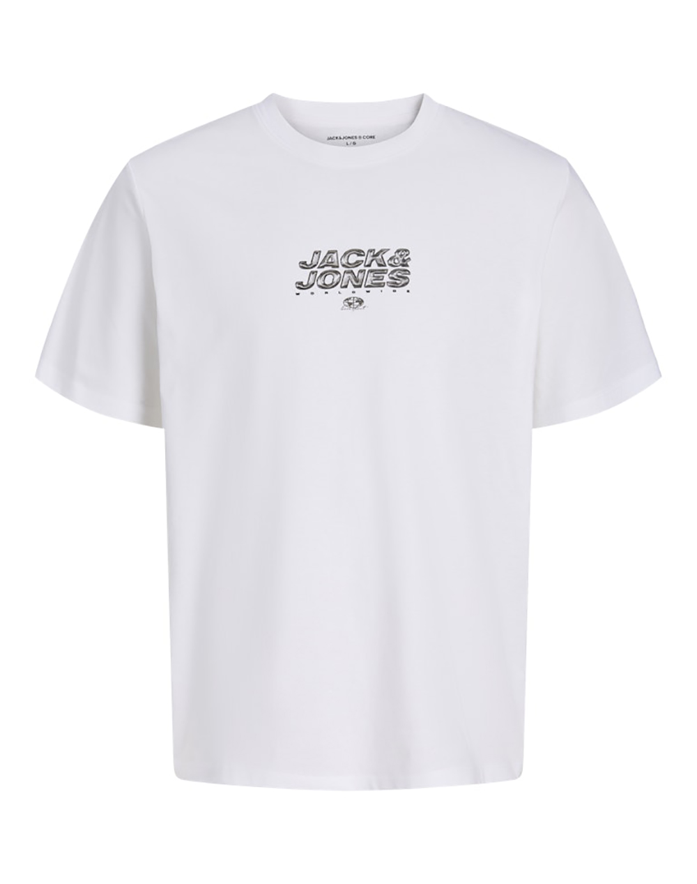 JACK&JONES JCOMINERAL SMALL FRONT PRINT TEE SS CREW