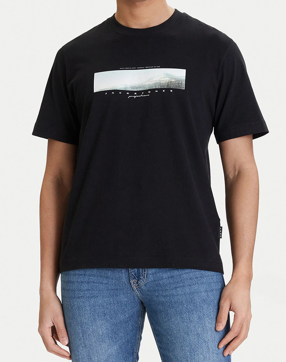 JACK&JONES JCOFUSION PHOTO PRINT TEE SS CREW NECK