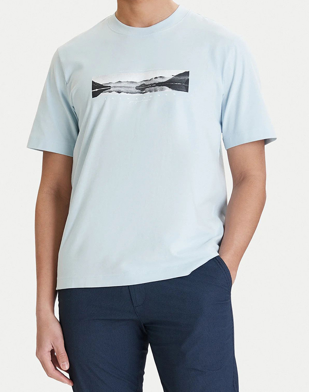 JACK&JONES JCOFUSION PHOTO PRINT TEE SS CREW NECK
